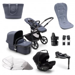 PACK COMPLETO VERANO Cochecito Bugaboo Fox 5 Grafito Azul Tormenta