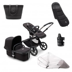 PACK INVIERNO Cochecito DUO Bugaboo Fox 5 Grafito Negro Medianoche