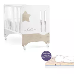 Berço Trama Hello Star com colchão opcional