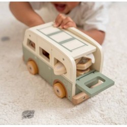 Furgoneta Retro y Muñeco Encajables Little Dutch