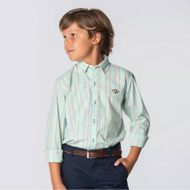Camisa Spagnolo 4525 boton popelín