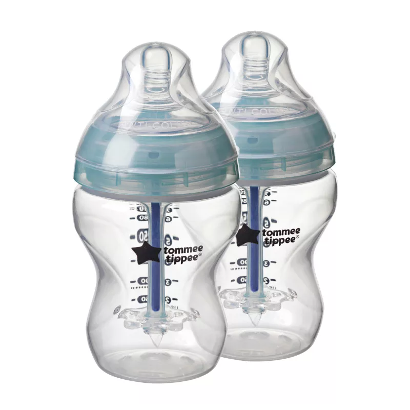 Biberón Tommee Tippee tubo y Valvula Anticólico Avanzado 260 ml x 2 unidades Biberón Tommee Tippee tubo y Valvula Anticólico Avanzado 260 ml x 2 unidades