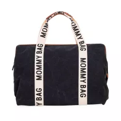 Saco de maternidade Childhome MOMMY BAG Signature com tapete muda-fraldas