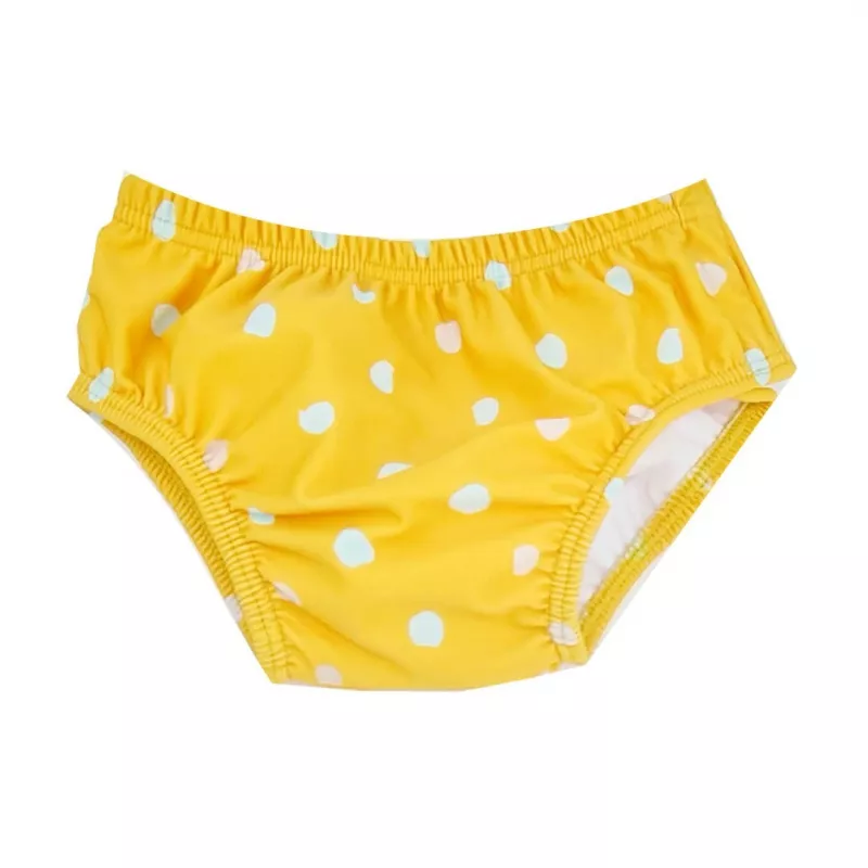 Bañador pañal Btbox Lunares mostaza UPF50+