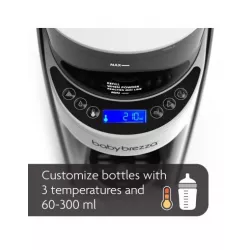 Preparação do biberão Babybrezza fórmula PRO Advanced com conjunto de garrafa térmica