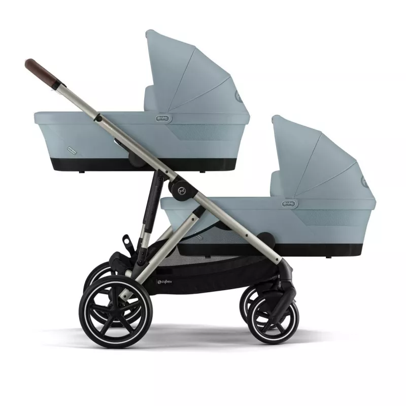 Carrinho de bebé para gémeos Cybex Gazelle S para 2 irmãos 2025