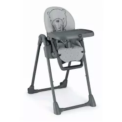 Cadeira alta multiposições Cam PAPPANANNA com utensílios de mesa