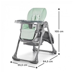 Trona multiposiciones Kinderkraft TASTEE con vajilla silicona