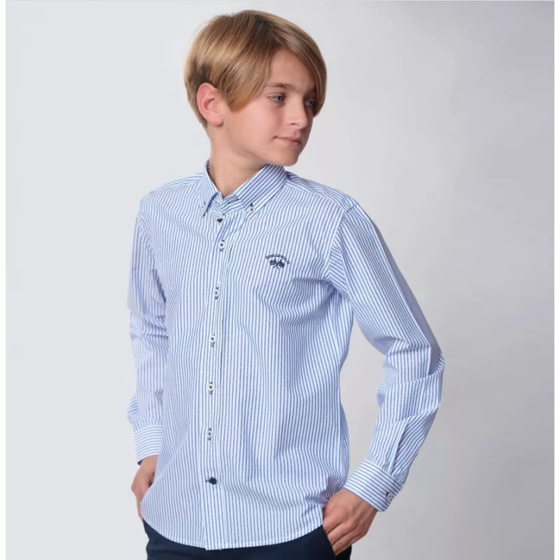 Camisa Spagnolo 4644 camisa com botões em jacquard