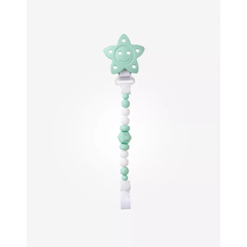 Portachupete Saro Estrellita de silicona sin BPA antibacteriano