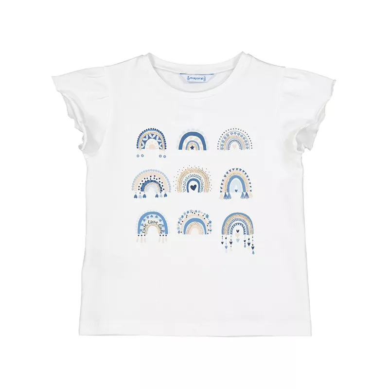 Camiseta Mayoral manga corta arco iris