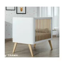 Berço Trama Redondo com colchão opcional