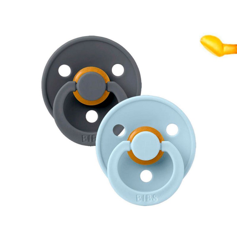 2 Chupetas Anatómicas Coloridas BIBS 0-6m