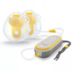 Bomba tira leite Medela Bomba tira leite dupla mãos-livres FREESTYLE com monitor de bebé