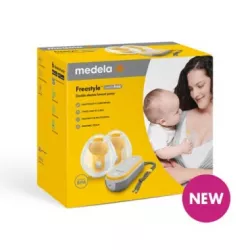 Bomba tira leite Medela Bomba tira leite dupla mãos-livres FREESTYLE com monitor de bebé