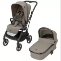 Carrinho de bebé duplo LEONA2 Luxe Twillic Truffle Maxi-Cosi com alcofa