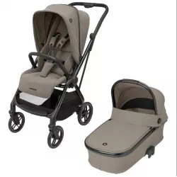 Coche duo Maxi-Cosi LEONA2 Luxe Twillic Truffle con capazo