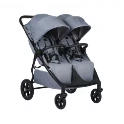 Cochecito Gemelar Mast M TWIN X2 Manillar Regulable con 2 capazos para 2 hermanitos