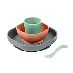 Set vajilla silicona 4 piezas BEABA