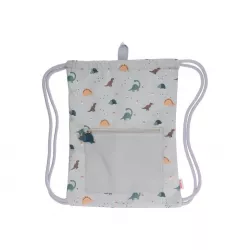 Mochila Saco Impermeable Tutete Dinos World Personalizable