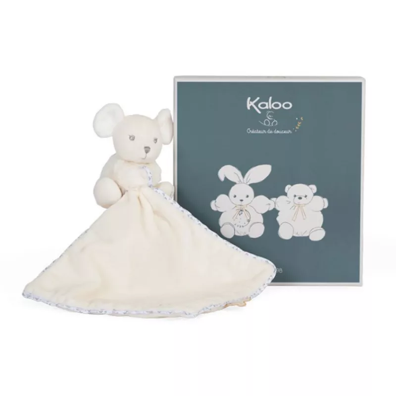 Dou dou dou Kaloo Rato de peluche Creme 22 cm