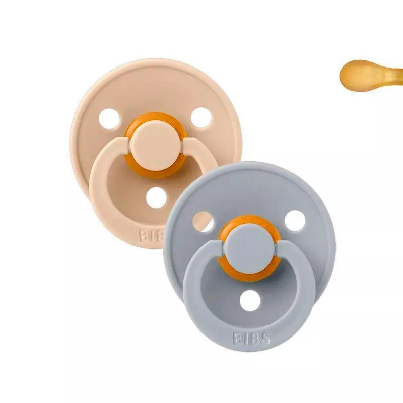 2 Chupetas Simétricas Coloridas BIBS 0-6m