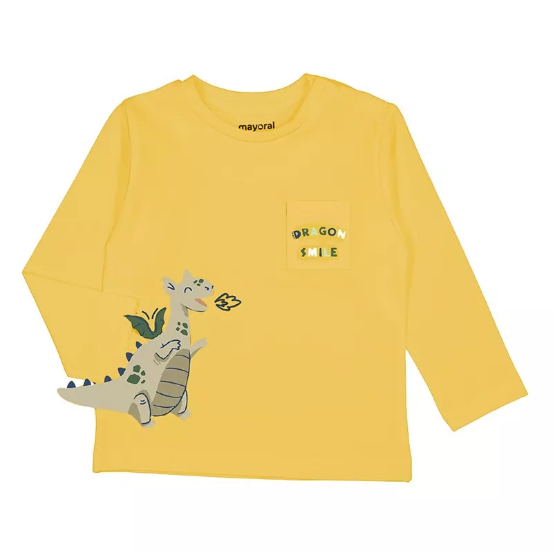 T-shirt Mayoral manga comprida brincar ao dragão