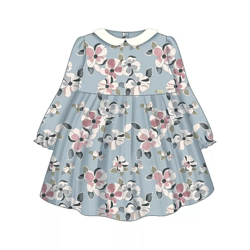 Vestido Mayoral terciopelo estampado