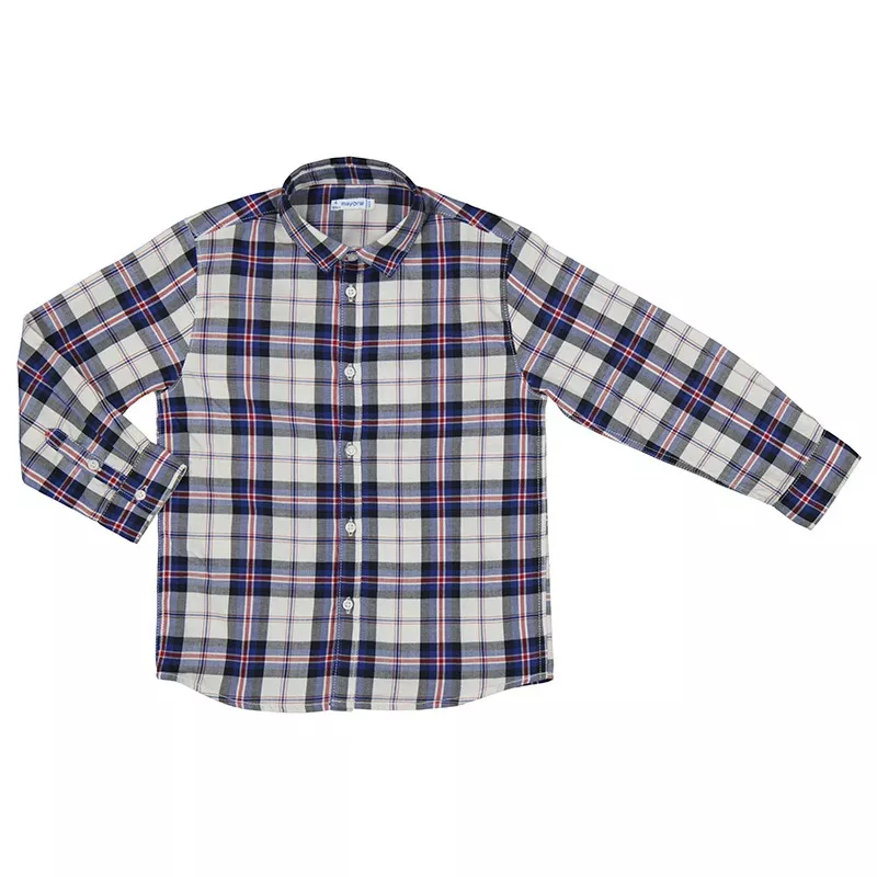 Camisa Mayoral manga larga cuadros