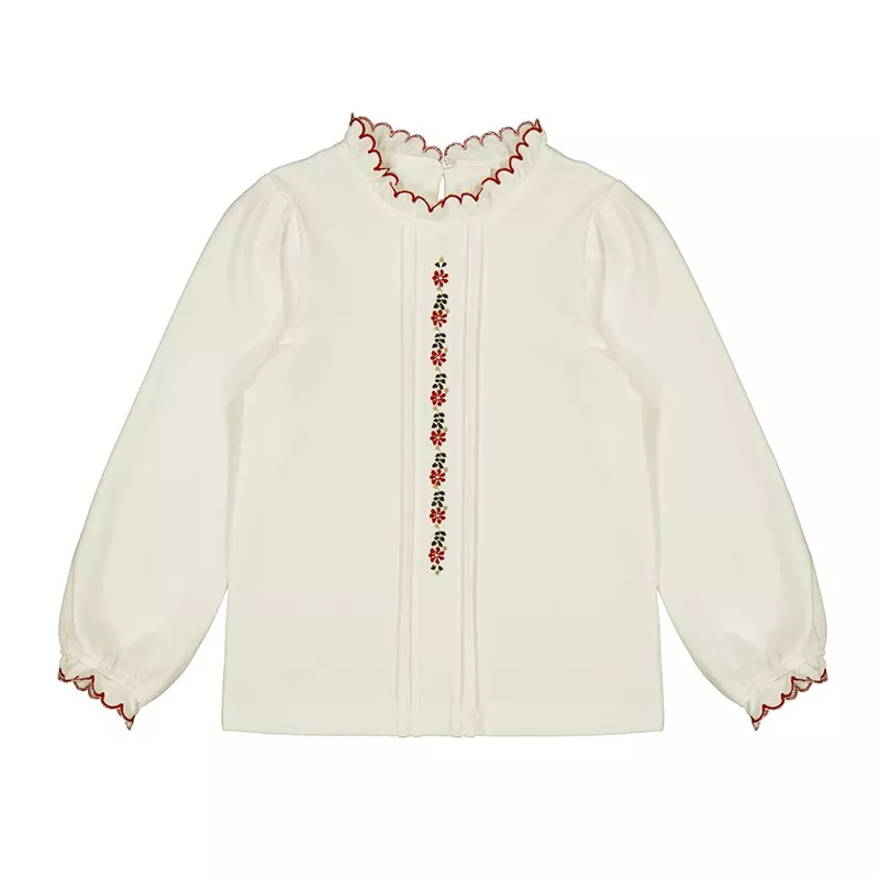 Blusa Mayoral bordado em malha