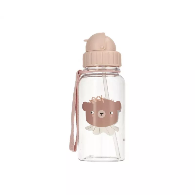 Garrafa Tutete Garrafa de plástico personalizável com urso margarida Garrafa Tutete Garrafa de plástico personalizável com urso margarida