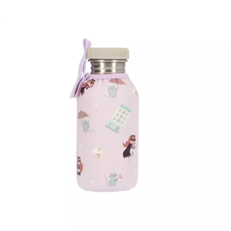 Garrafa Tutete Aço com tampa personalizável Fantastic Girl 500ml