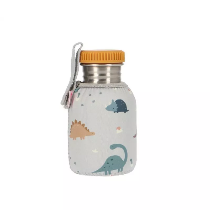 Botella Tutete Acero con Funda Dinos World Personalizable 350ml