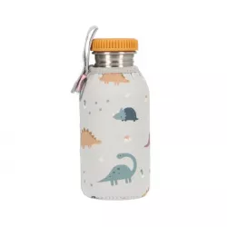 Garrafa Tutete Aço com estojo Dinos World Personalizável 500ml