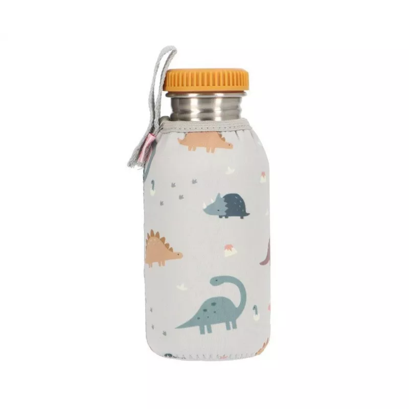 Garrafa Tutete Aço com estojo Dinos World Personalizável 500ml