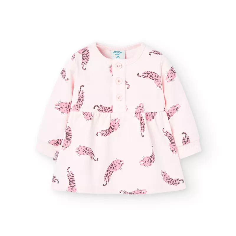 Vestido de pelúcia Boboli felinos