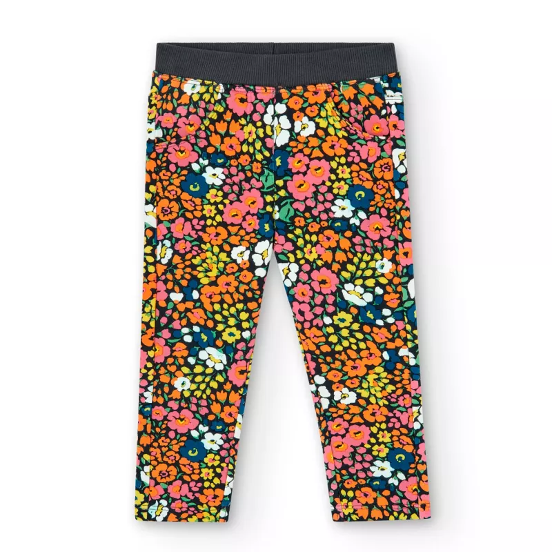 Pantalón Boboli felpa estampada