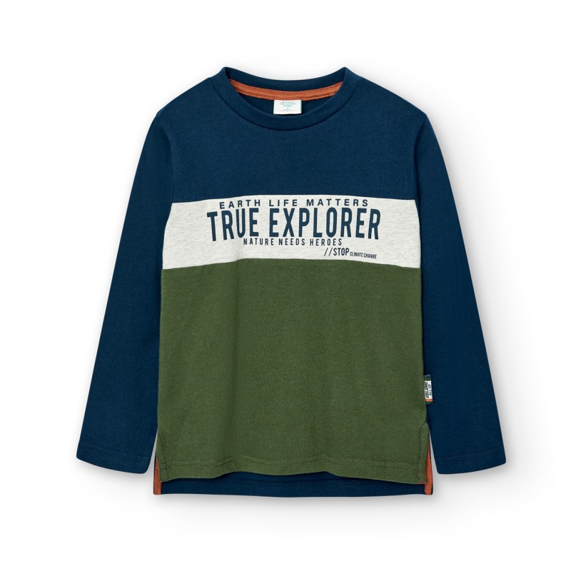 T-shirt Boboli tricolor de malha