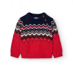 Pulôver Boboli jersey de malha jacquard