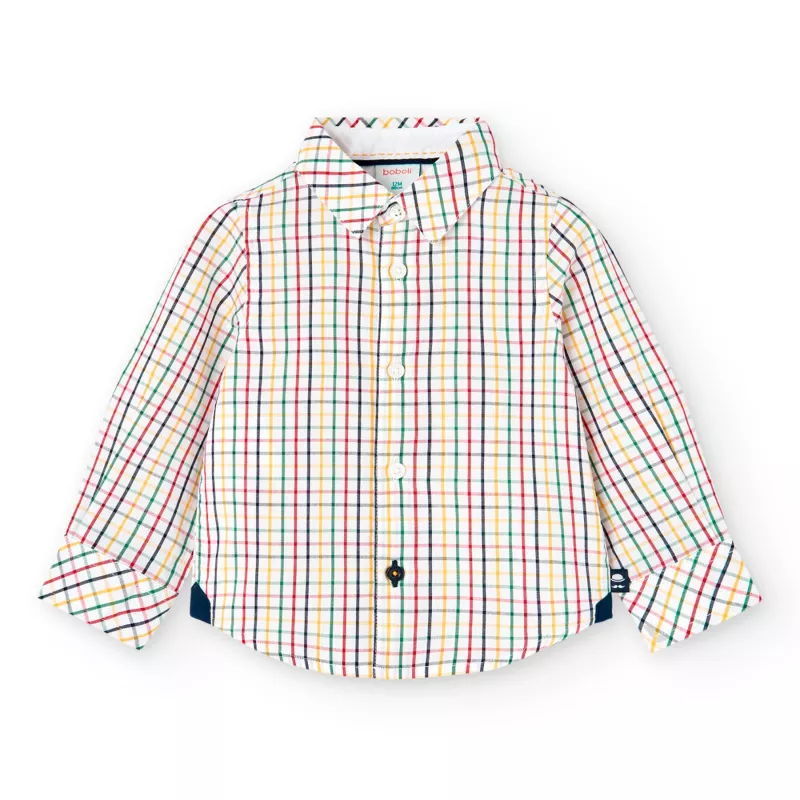 Camisa popelín Boboli cuadros