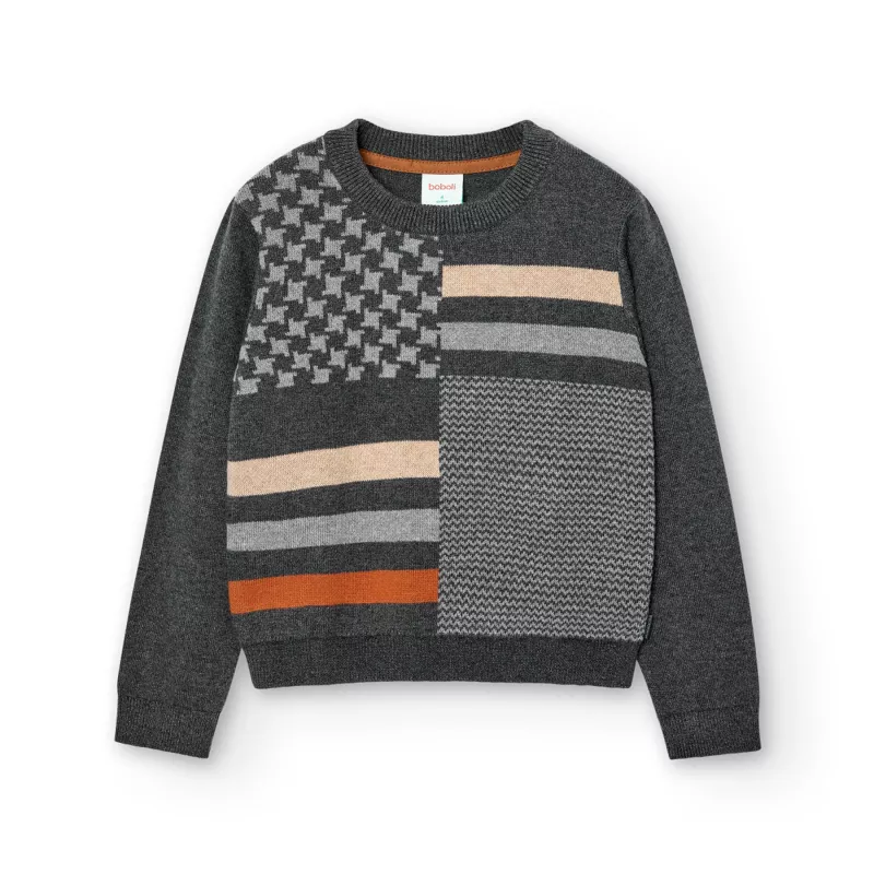 Camisola de malha Boboli com cotoveleiras