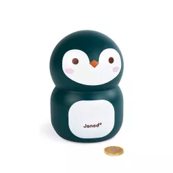 Hucha de madera Janod Pingüino
