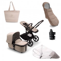 PACK INVIERNO Cochecito DUO Bugaboo Fox 5 Negro Desert Taupe