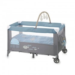 Cuna de viaje Jane Duo level con Peluches