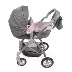 Carrinho de bebé Pasito Play Large Lili Grey/Pink Flower