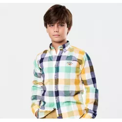 Camisa Oxford Spagnolo Polo axadrezado