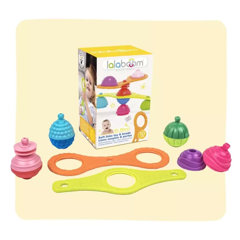 Brinquedo de ligação suave e contas educativas Lalaboom