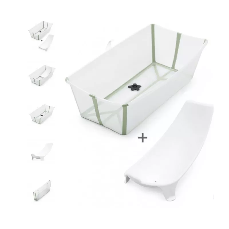 Set regalo Bañera stokke Flexi Bath XL termosensible con soporte de recien nacido