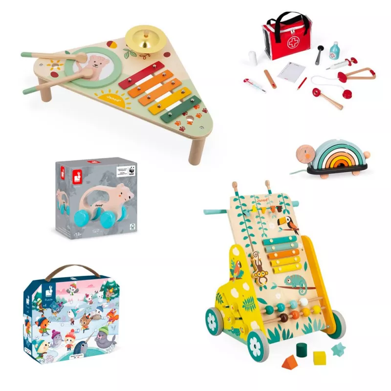 JANOD brinquedos para a primeira infância PACK