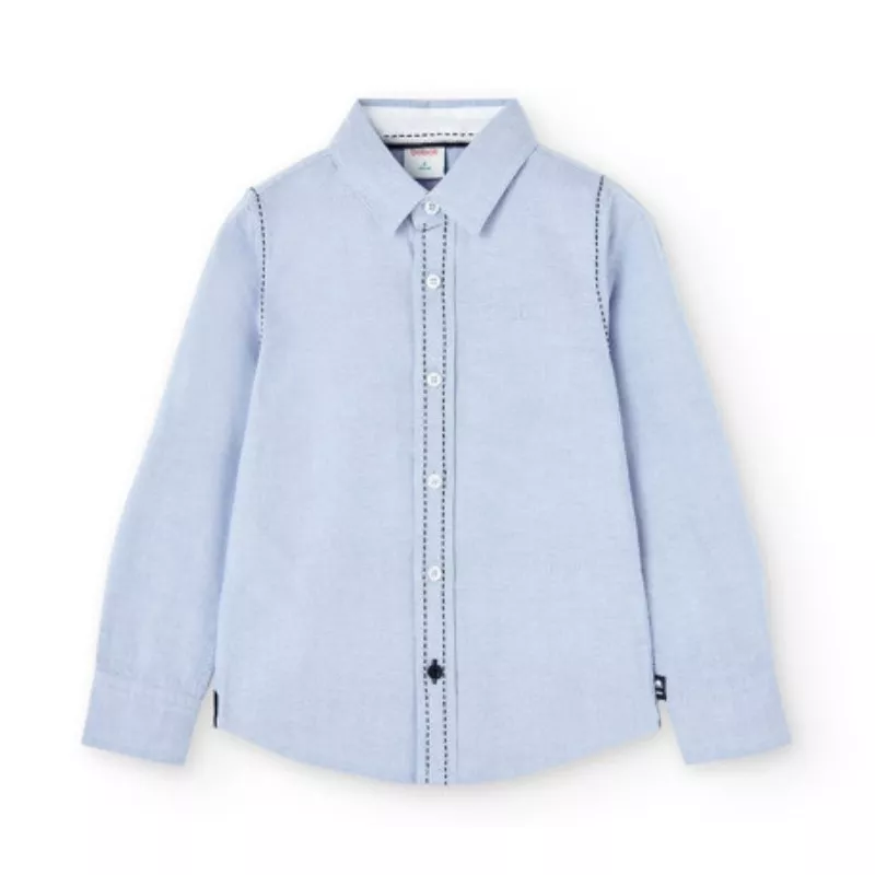 Camisa Oxford Boboli manga comprida